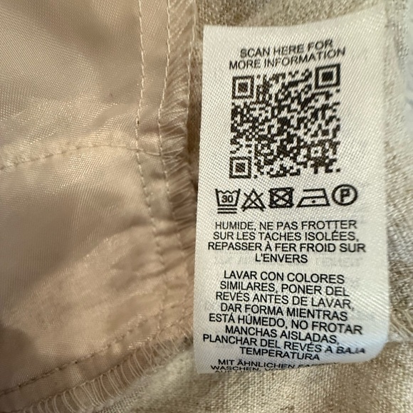 **ASOS Tie Waist Linen-Blend Shorts – Size 6** - Picture 6 of 6